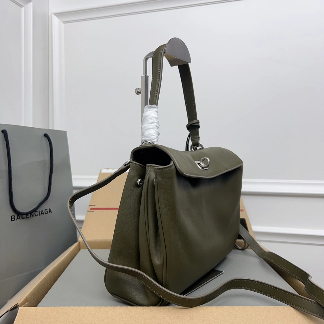 Balenciaga Rodeo Luxe Black Leather Tote -  Style Seasonal 60918