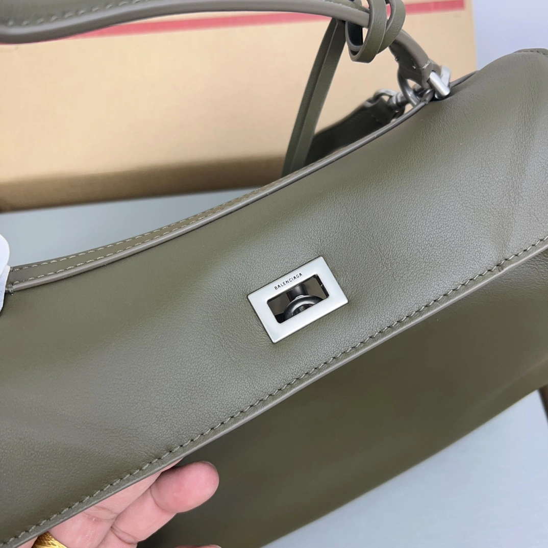Balenciaga Rodeo Luxe Black Leather Tote -  Style Seasonal 60918
