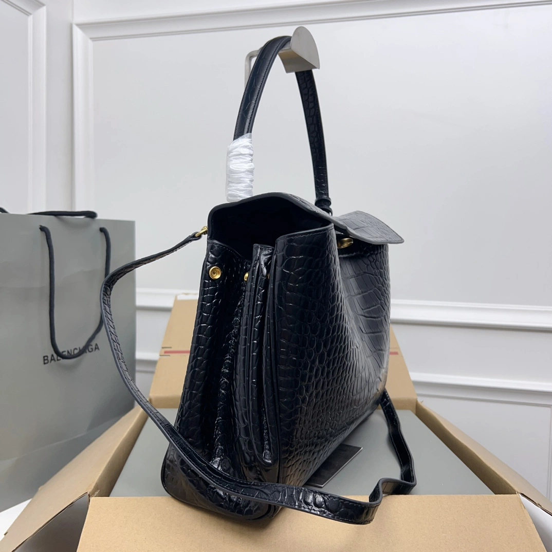 Affordable Balenciaga Rodeo Luxe Leather Tote -  Style 60961