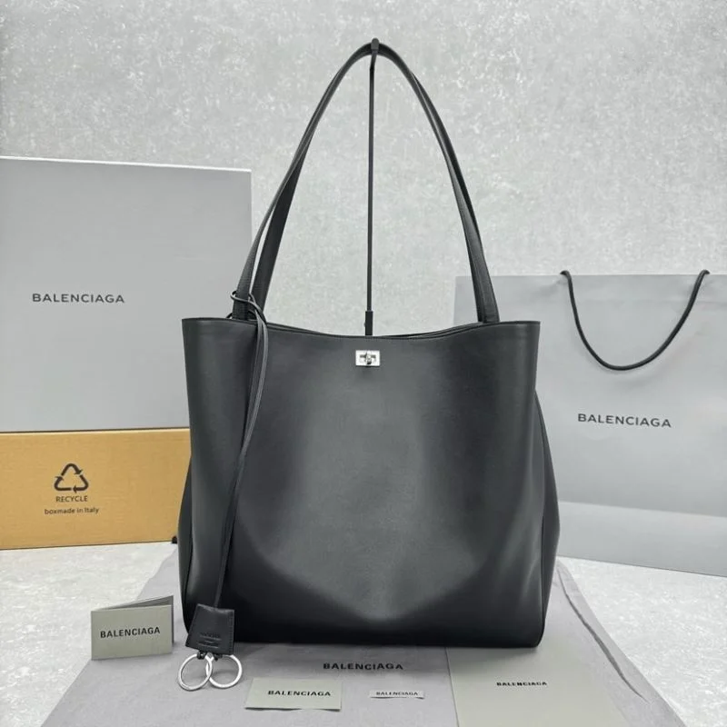 HighPerformance Balenciaga Rodeo Luxe Open-Top Tote with Metal Turn-Lock 38249
