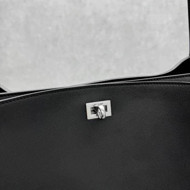 HighPerformance Balenciaga Rodeo Luxe Open-Top Tote with Metal Turn-Lock 38249
