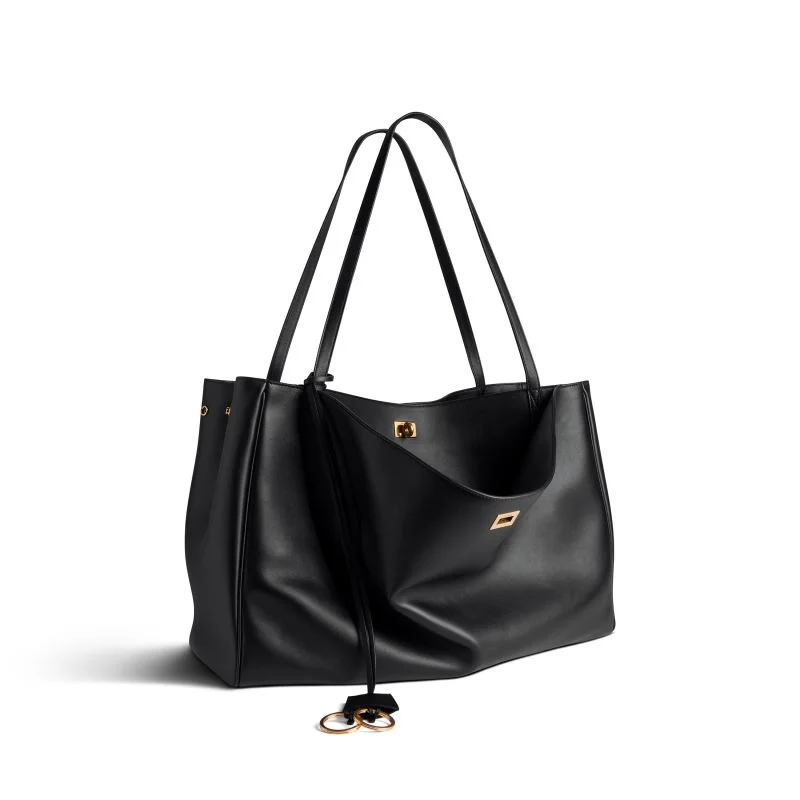 HighPerformance Balenciaga Rodeo Luxe Open-Top Tote with Metal Turn-Lock 38249