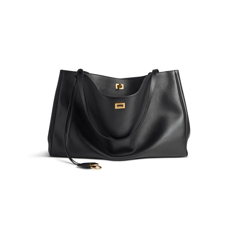 HighPerformance Balenciaga Rodeo Luxe Open-Top Tote with Metal Turn-Lock 38249