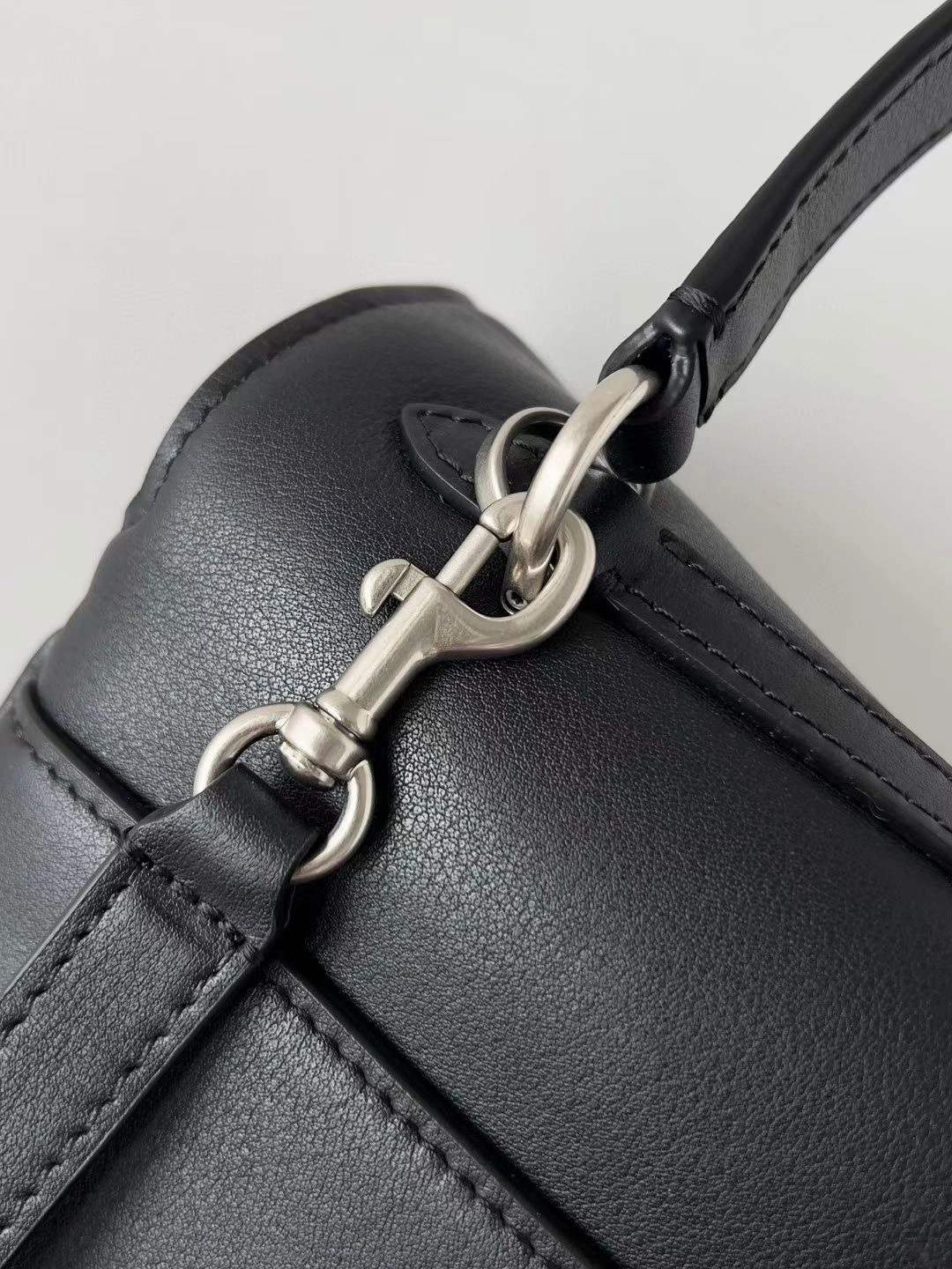 Balenciaga Rodeo Luxe Oversized Calfskin Bag with Silver Buckle MoistureWicking 64683