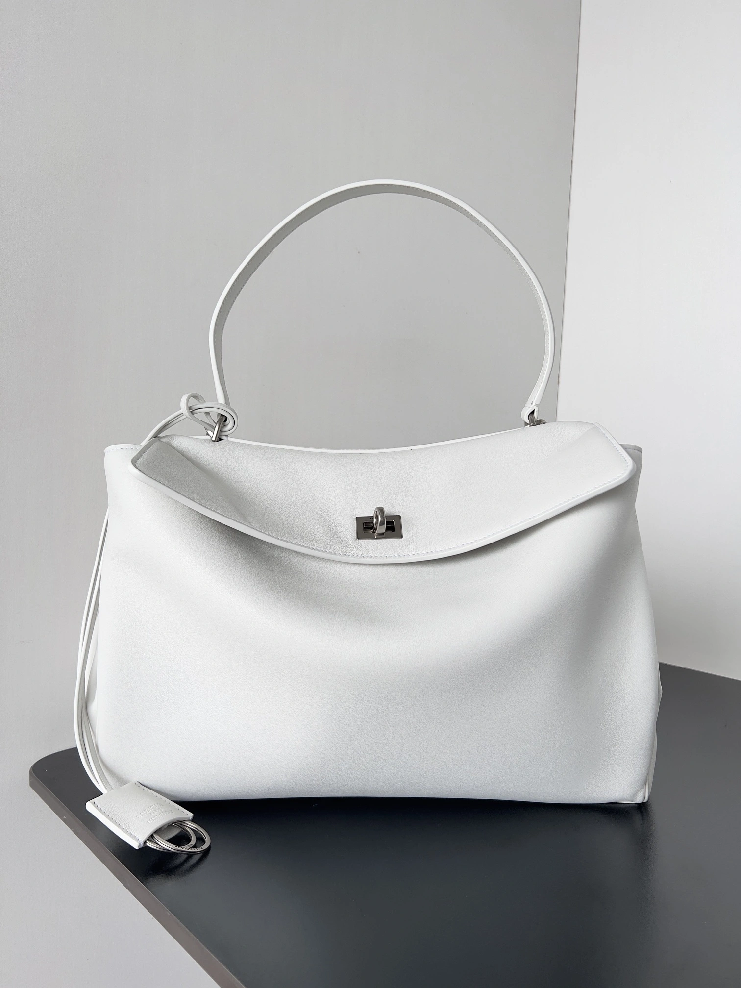 Balenciaga Rodeo Luxe Silver Buckle Oversized Leather Bag Youthful 64722