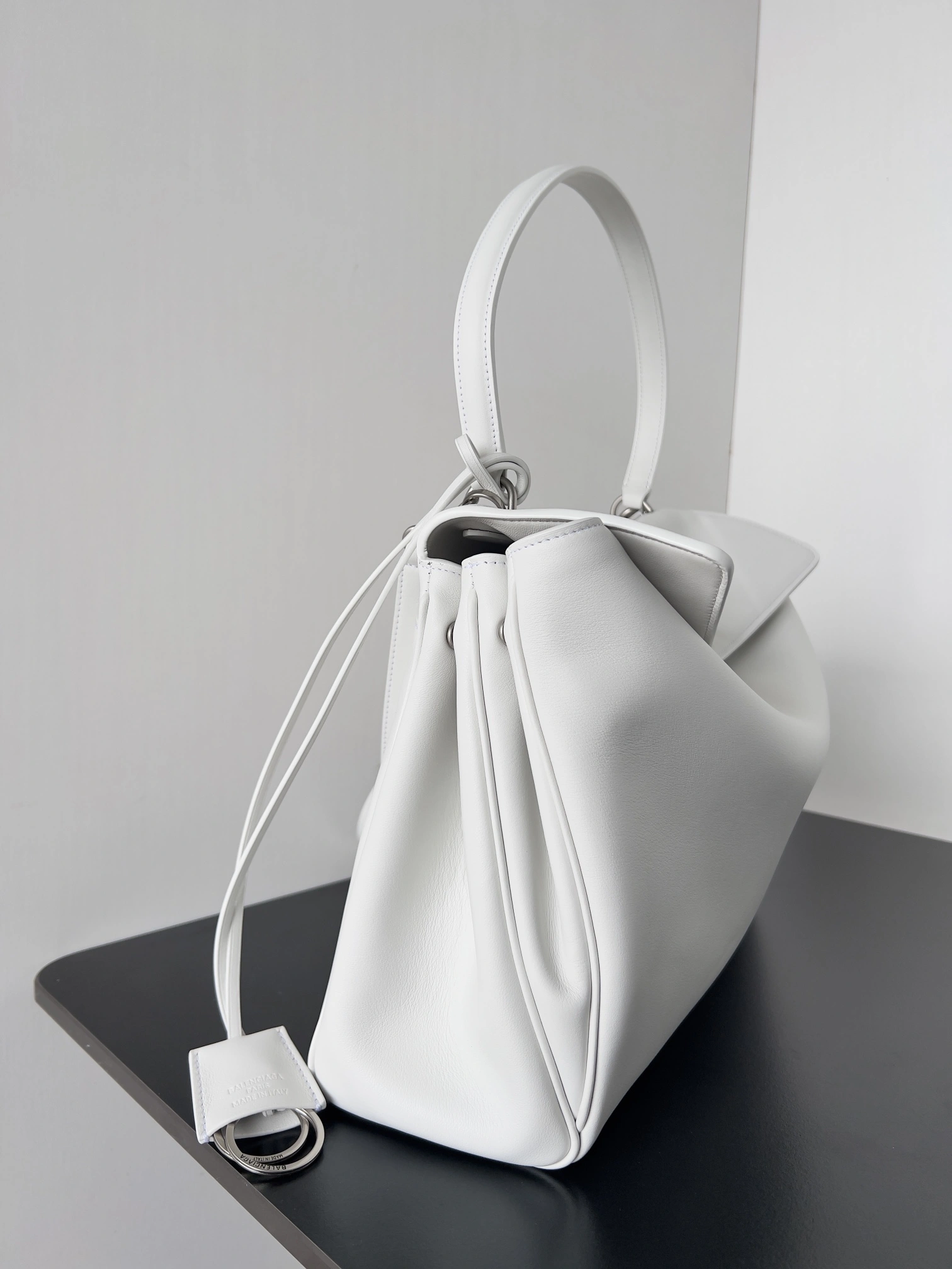 Balenciaga Rodeo Luxe Silver Buckle Oversized Leather Bag Youthful 64722