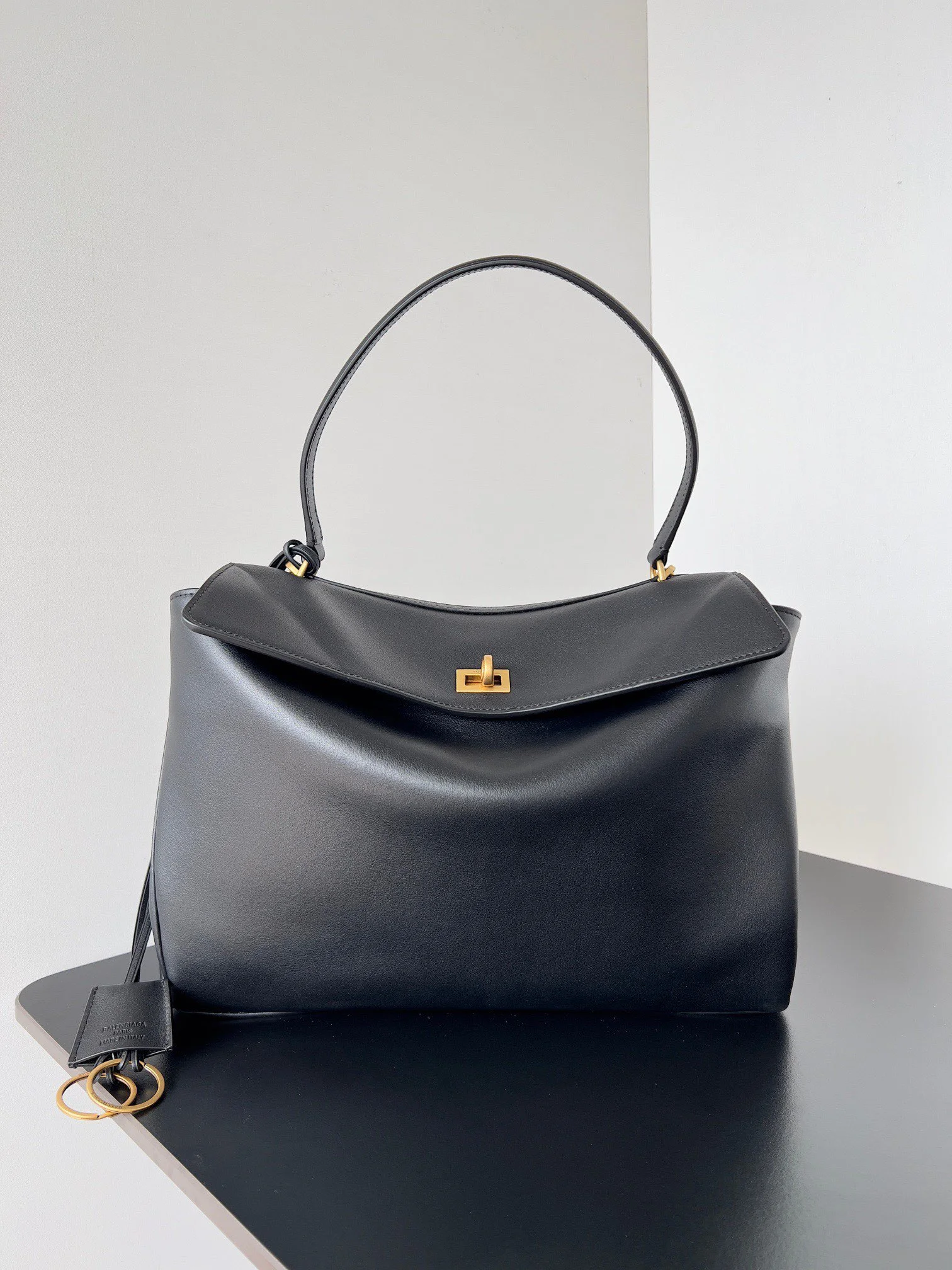DailyWear Balenciaga Rodeo Luxe  Calfskin Bag with Gold Buckle - Model 37643
