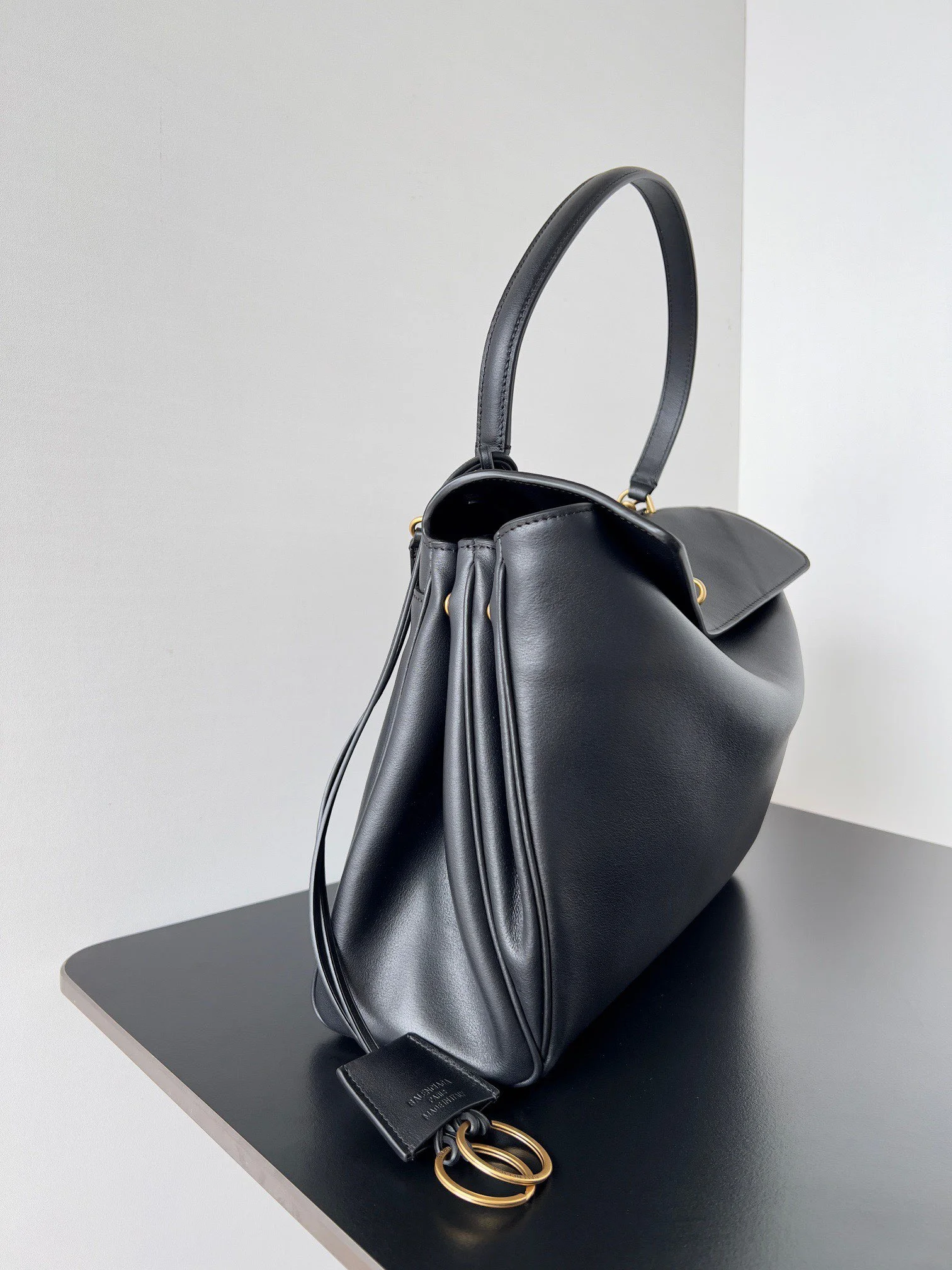 DailyWear Balenciaga Rodeo Luxe  Calfskin Bag with Gold Buckle - Model 37643
