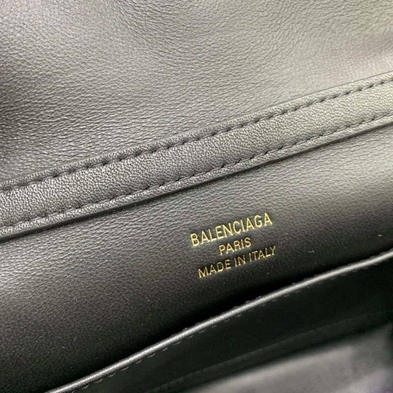 Balenciaga Rodeo Mini Black Leather Bag with Gold Buckle - Unisex Lightweight 67008