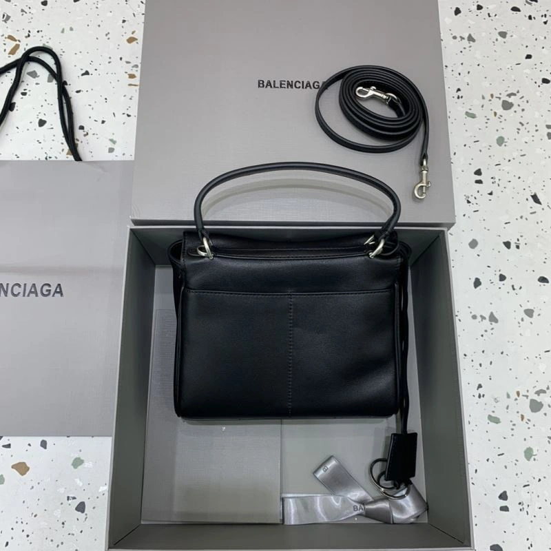 Balenciaga Rodeo Mini Black Leather Bag with Silver Buckle EyeCatching 66999