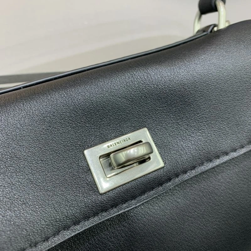 Balenciaga Rodeo Mini Black Leather Bag with Silver Buckle EyeCatching 66999