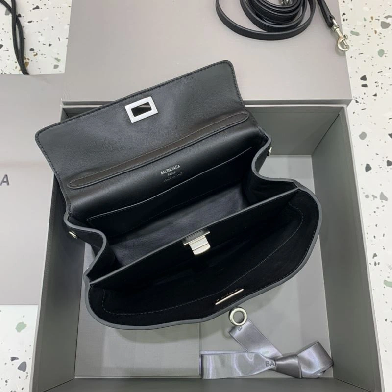 Balenciaga Rodeo Mini Black Leather Bag with Silver Buckle EyeCatching 66999