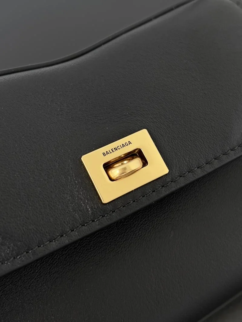 SoftTouch Balenciaga Rodeo Nano  Chain Bag - Summer Essential in Black Gold 38271