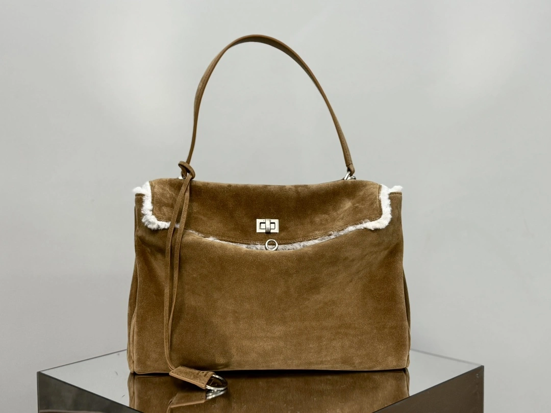 Balenciaga Rodeo Suede Handbag - Autumn Winter TimelessDesign 60931