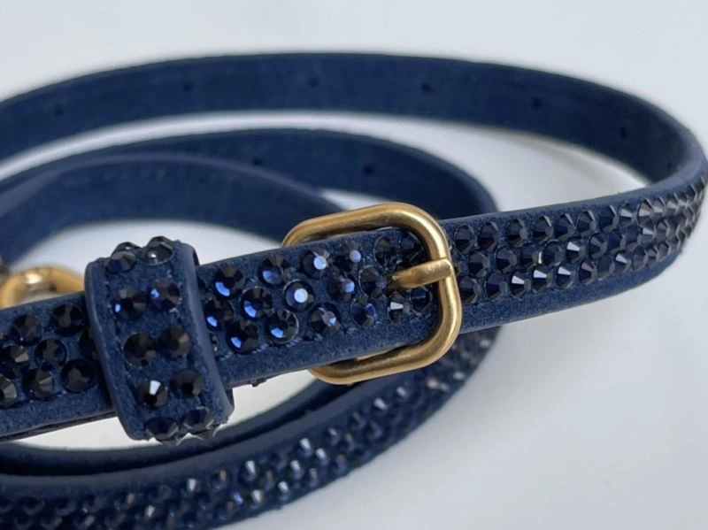SportInspired Balenciaga Sapphire Blue Hourglass Rhinestone Bag - XS Edition 72587