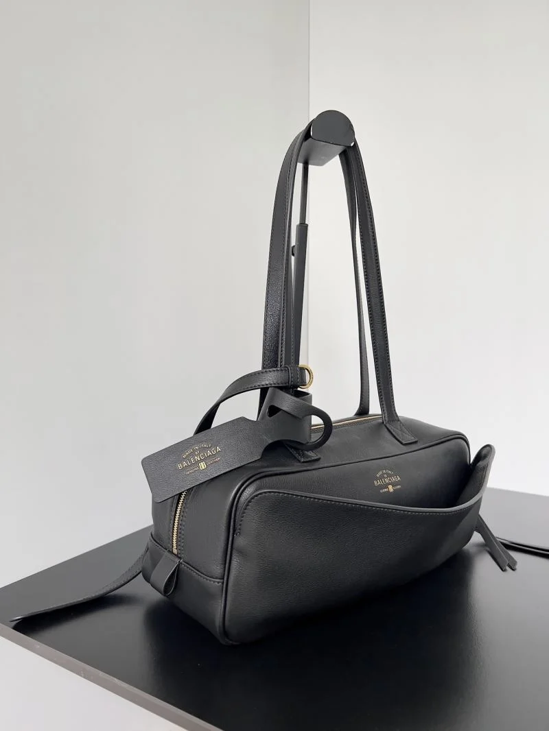 Balenciaga Shark-Tastic Curved Bowling Bag with Double Handle Design Snug 38243