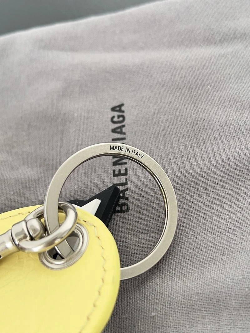 Balenciaga Sheepskin Heart Mirror Keychain Pendant Affordable 70082