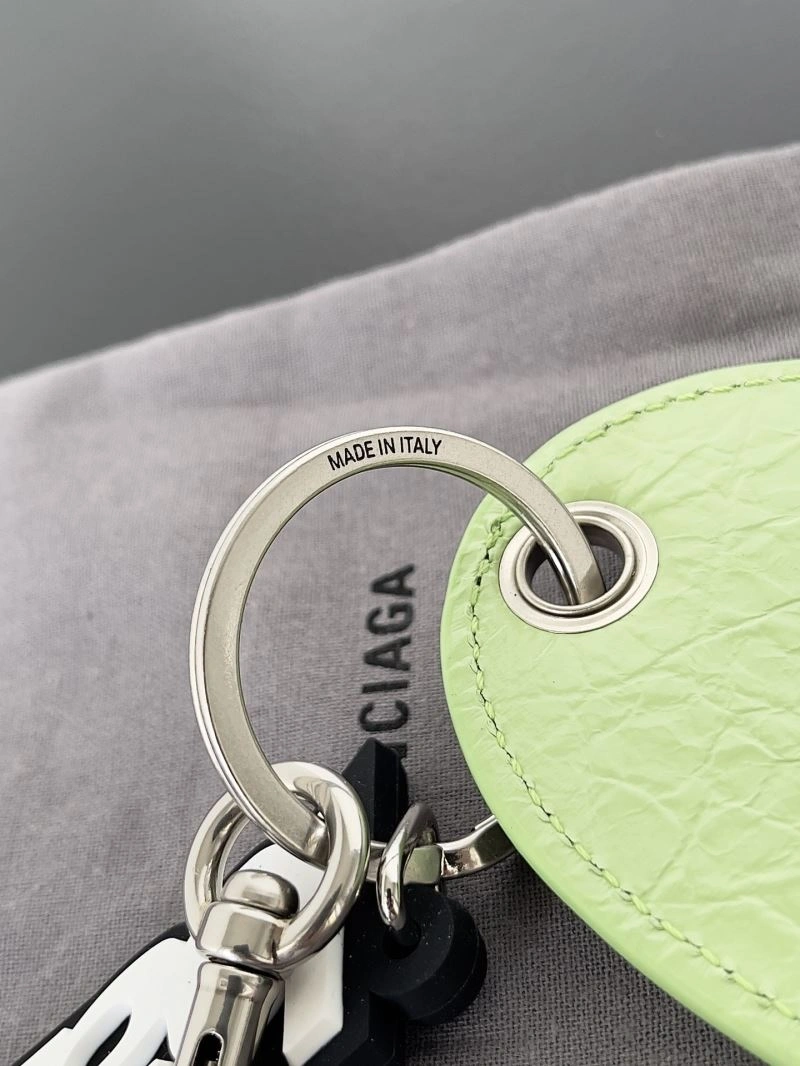 Balenciaga Sheepskin Heart Mirror Pendant Keychain ZipUp 69938