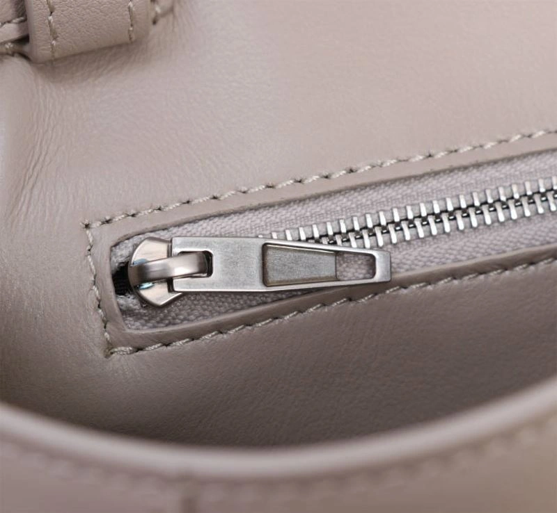 Durable Balenciaga Signature Hourglass Mini Bag - Smooth Gray Cowhide 75311