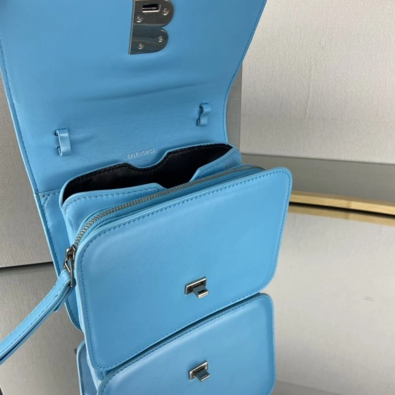 Balenciaga Sky Blue Tofu Bag with Big B Hardware Premium 78329