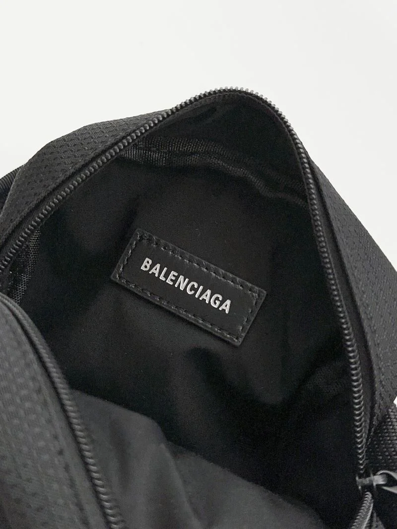 Balenciaga Small Checked Nylon Crossbody Bag with Flap BestValue 38224