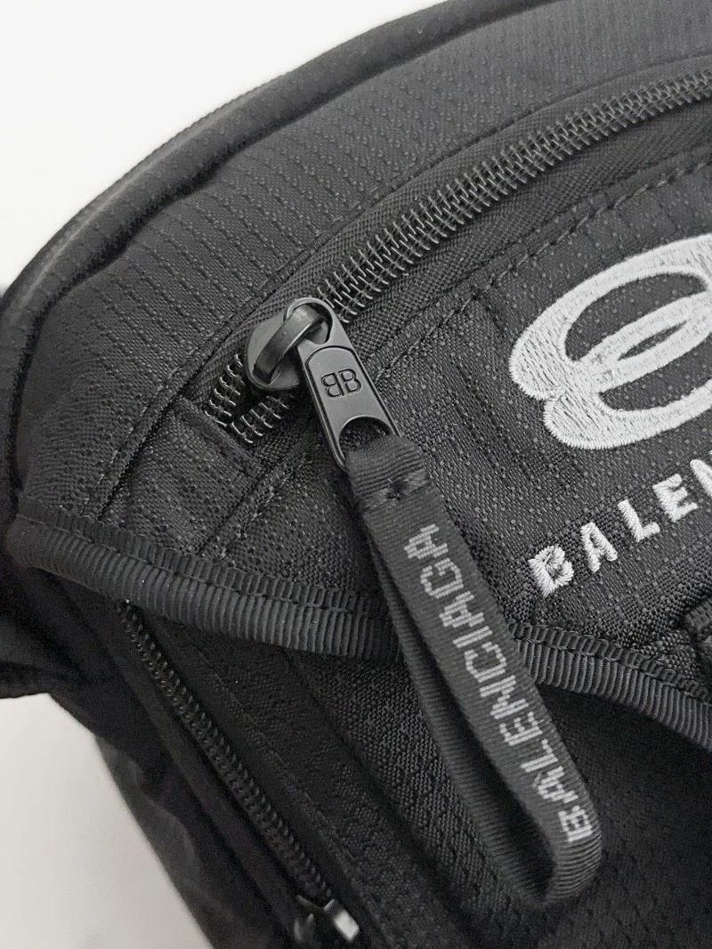 Balenciaga Small Checked Nylon Crossbody Bag with Flap BestValue 38224
