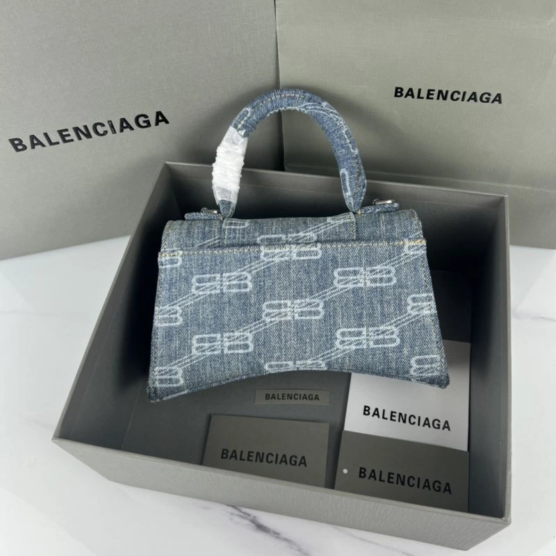 Balenciaga Small Denim Hourglass Bag -  Arc Design Bold 78681