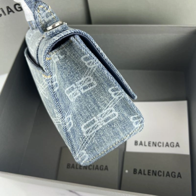 Balenciaga Small Denim Hourglass Bag -  Arc Design Bold 78681