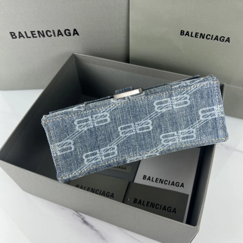 Balenciaga Small Denim Hourglass Bag -  Arc Design Bold 78681