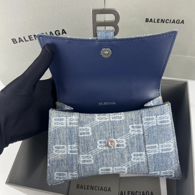 Balenciaga Small Denim Hourglass Bag -  Arc Design Bold 78681