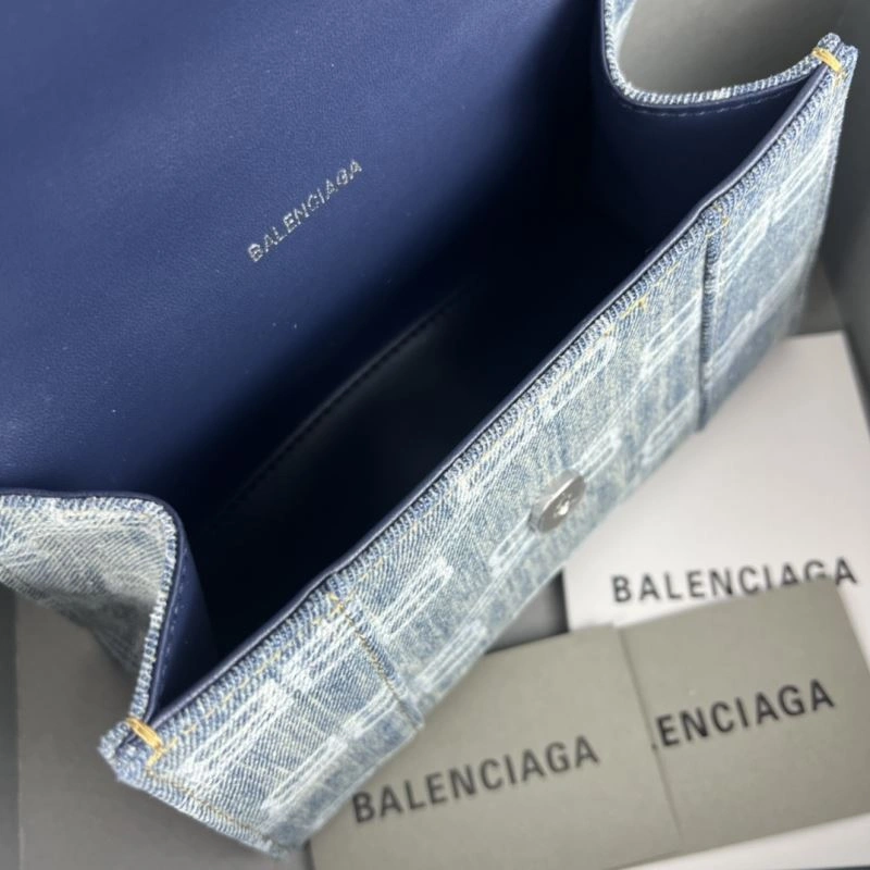 Balenciaga Small Denim Hourglass Bag -  Arc Design Bold 78681