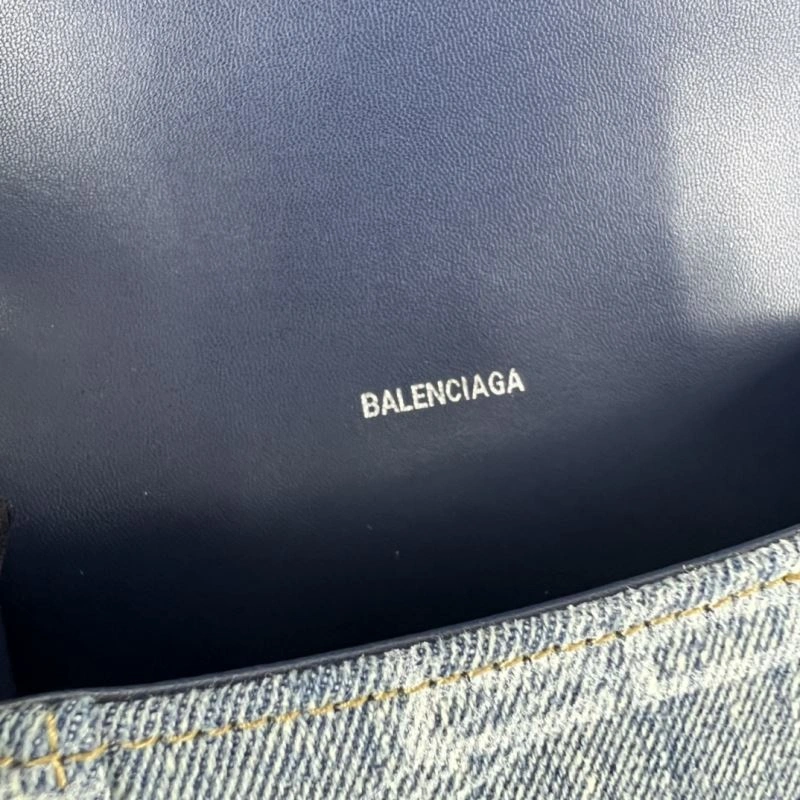 Balenciaga Small Denim Hourglass Bag -  Arc Design Bold 78681