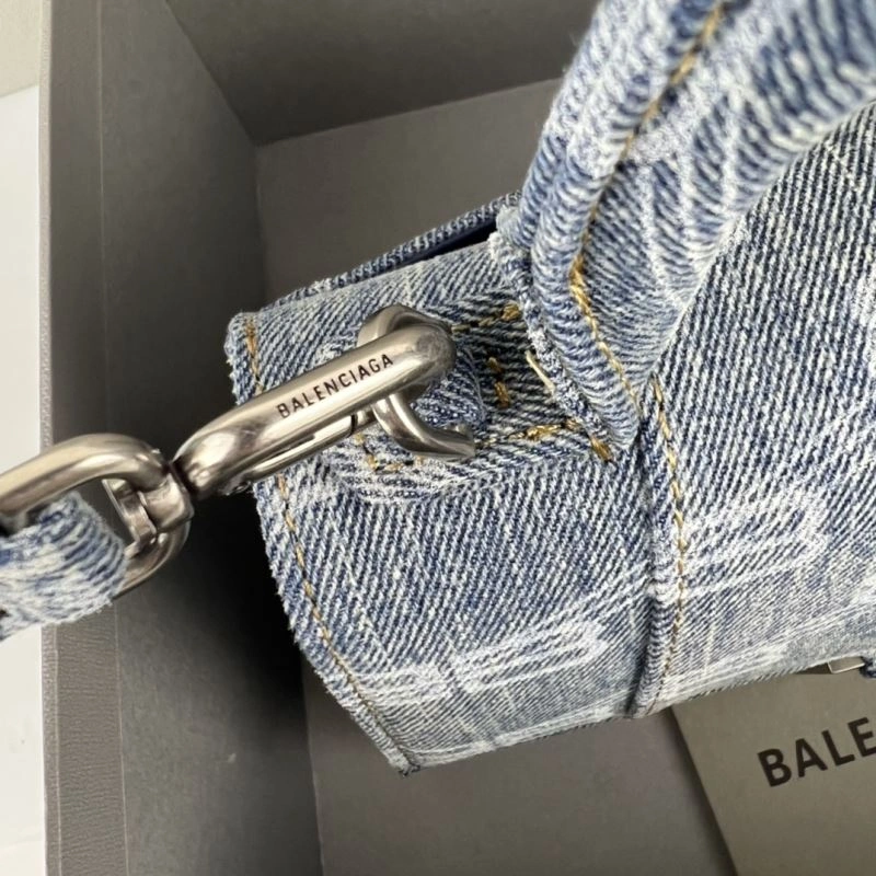 Balenciaga Small Denim Hourglass Bag -  Arc Design Bold 78681