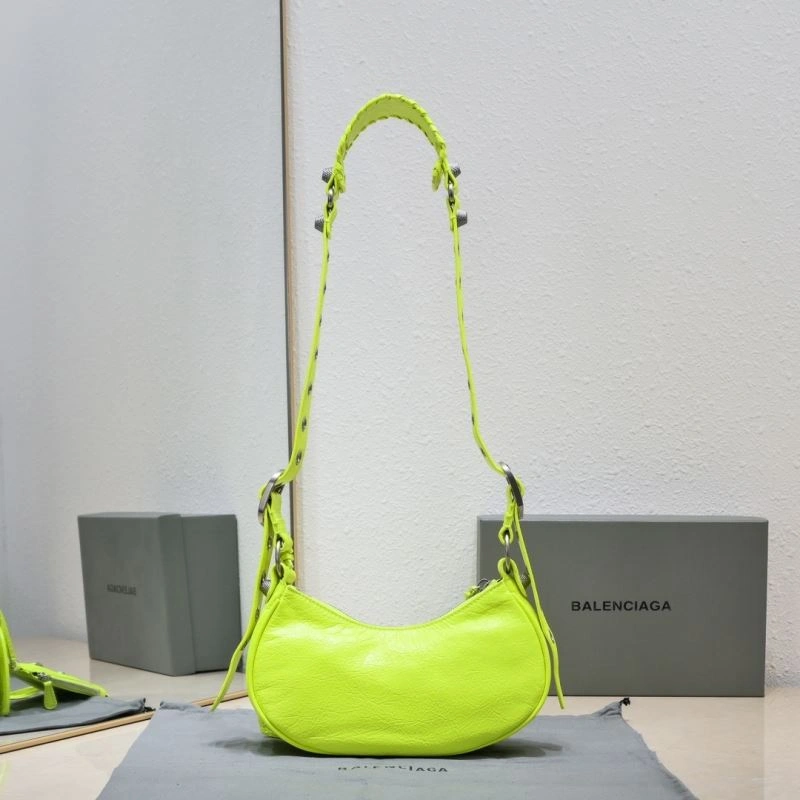 Balenciaga Small Fluorescent Green Crescent Bag 26x12x6 cm Trendsetting 72707