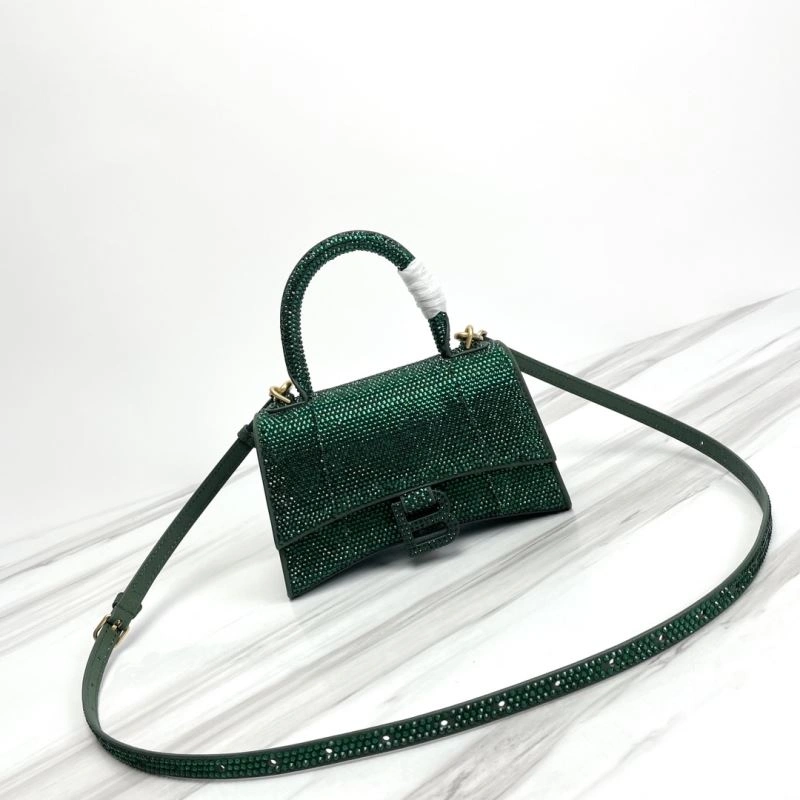 Balenciaga Small Hourglass Bag - Iconic Curved Design in Cowhide Breathable 78734