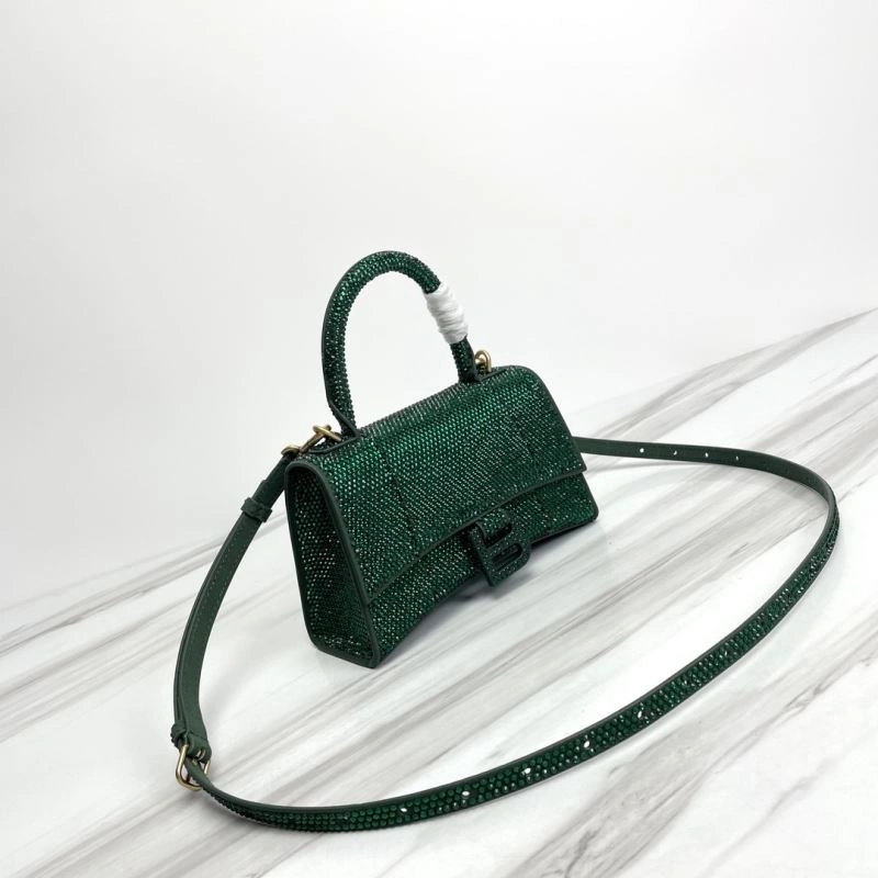 Balenciaga Small Hourglass Bag - Iconic Curved Design in Cowhide Breathable 78734