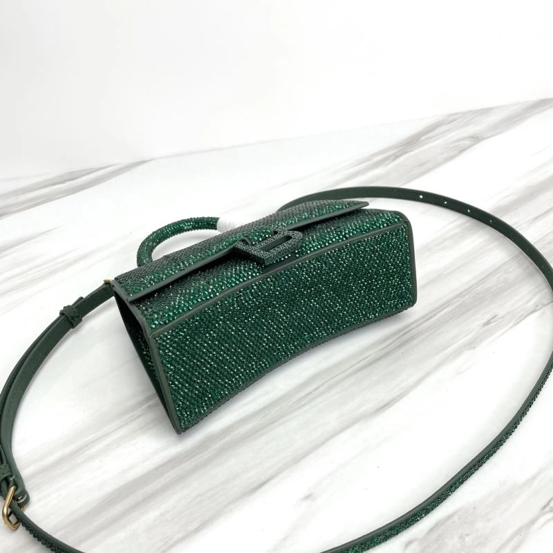 Balenciaga Small Hourglass Bag - Iconic Curved Design in Cowhide Breathable 78734