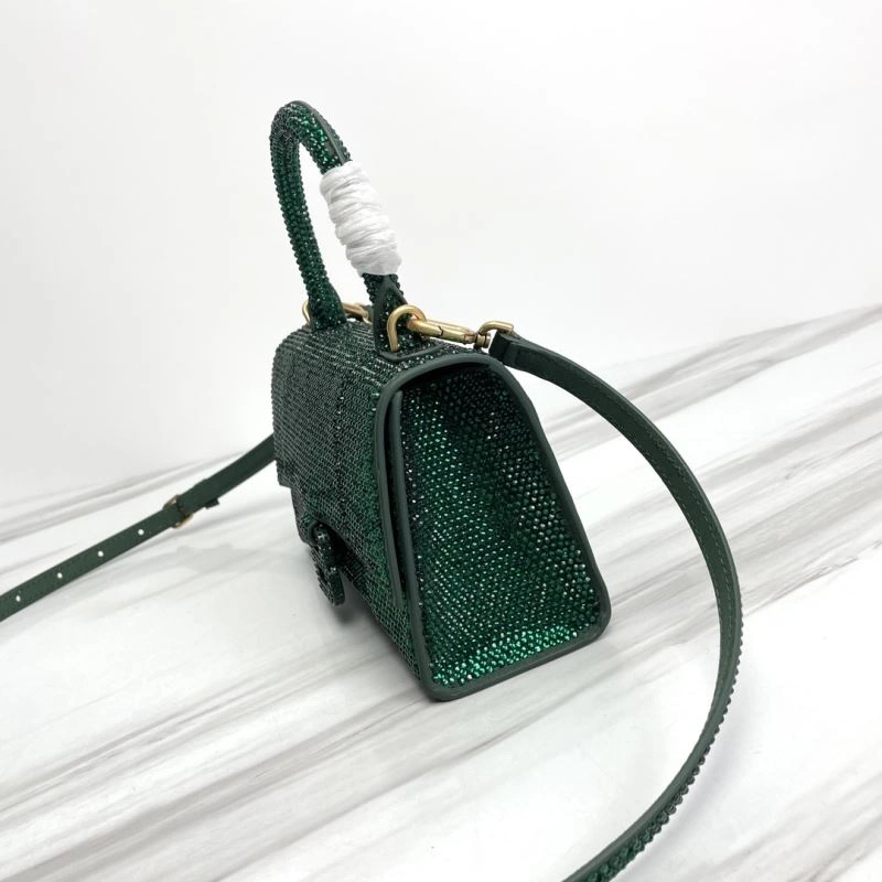 Balenciaga Small Hourglass Bag - Iconic Curved Design in Cowhide Breathable 78734