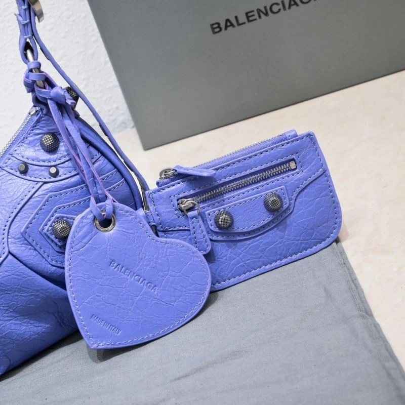 Bright Balenciaga Small Purple Crescent Bag - 26cm 72742