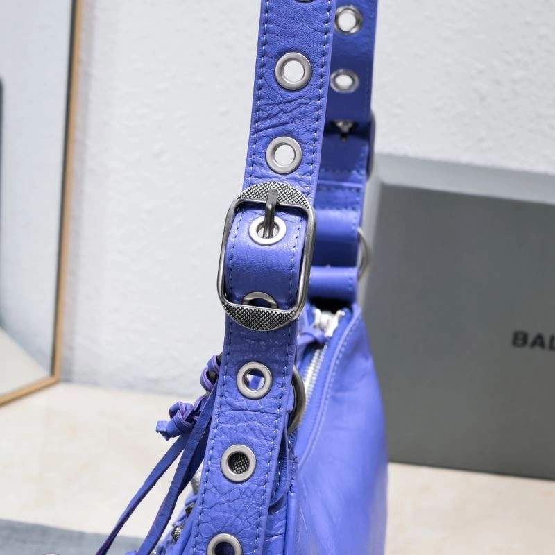 Bright Balenciaga Small Purple Crescent Bag - 26cm 72742