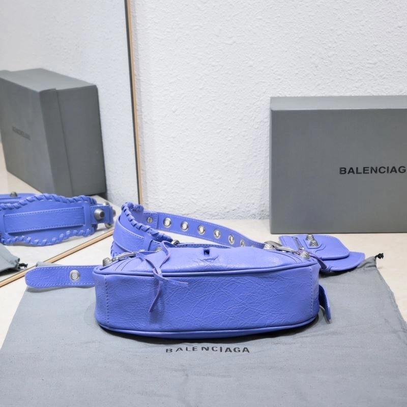 Bright Balenciaga Small Purple Crescent Bag - 26cm 72742