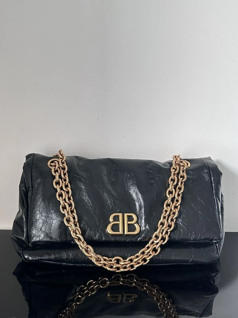Balenciaga  Monaco Black Gold Oil Wax Bag Collection Thermal 69941