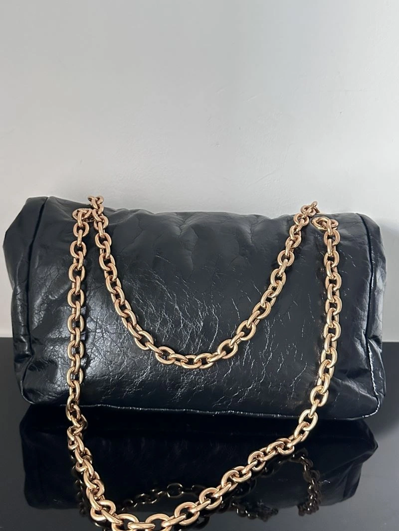 Balenciaga  Monaco Black Gold Oil Wax Bag Collection Thermal 69941