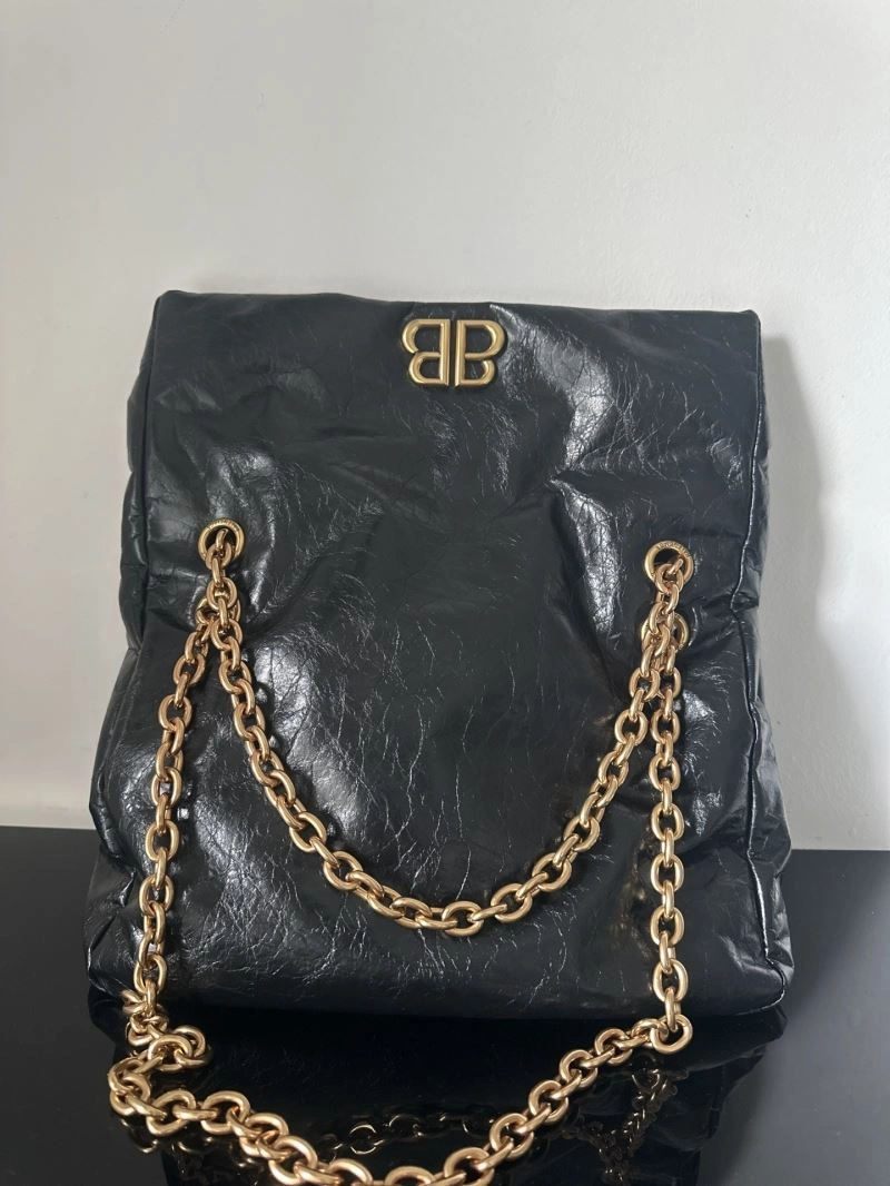 Balenciaga  Monaco Black Gold Oil Wax Bag Collection Thermal 69941