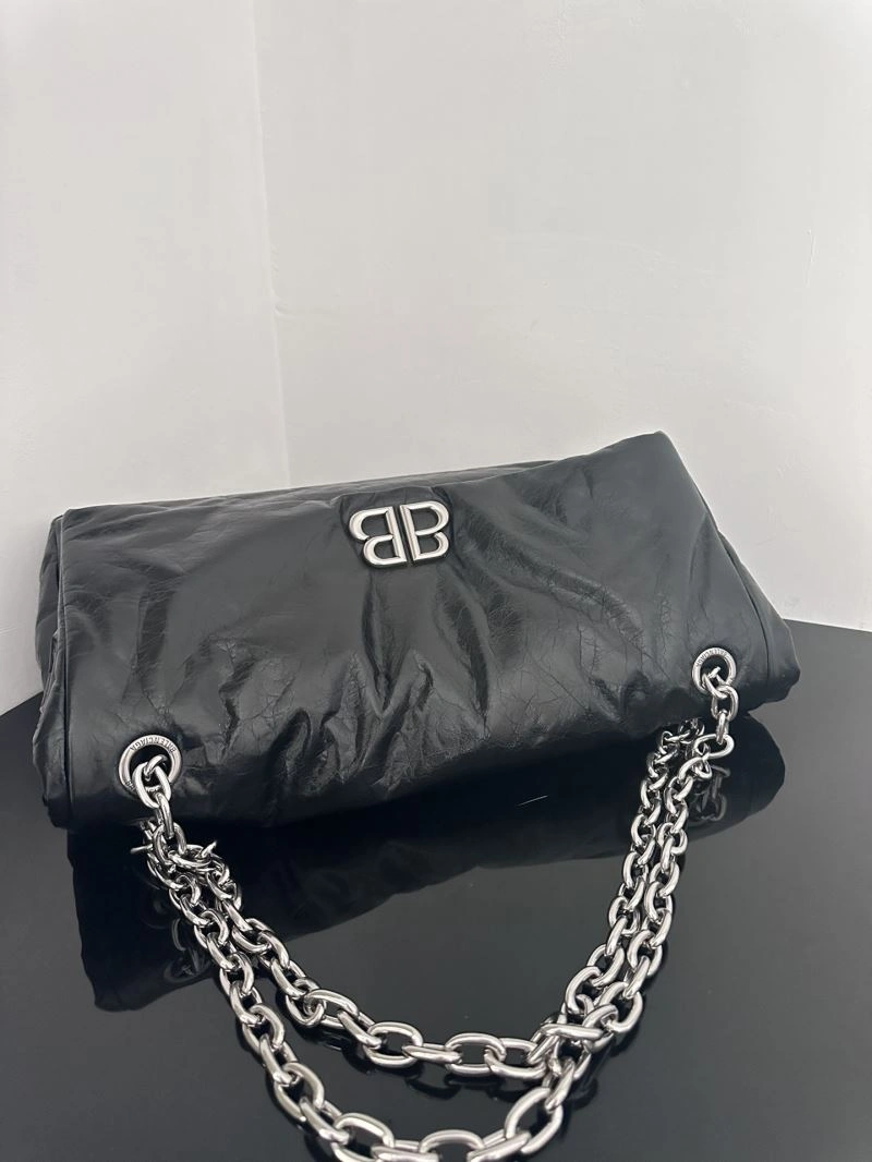 Thermal Balenciaga  Monaco K Silver Large Calfskin Bag 69954