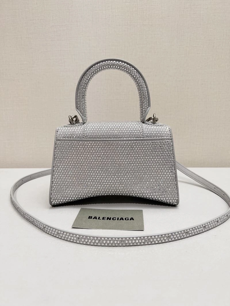 Balenciaga Sparkling Diamond-Encrusted Hourglass Handbag OdorResistant 66946