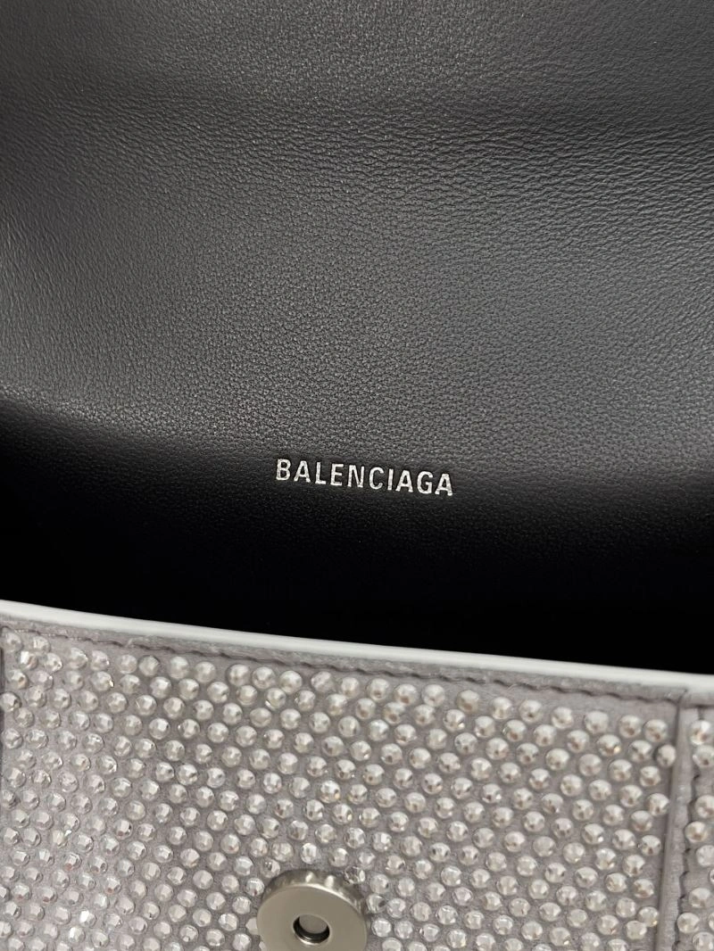 Balenciaga Sparkling Diamond-Encrusted Hourglass Handbag OdorResistant 66946