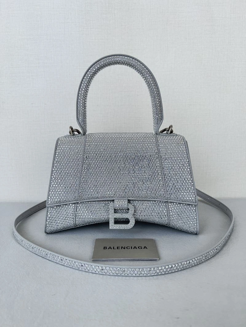 Compact Balenciaga Sparkling Diamond Hourglass Bag - Shimmering Elegance 66956