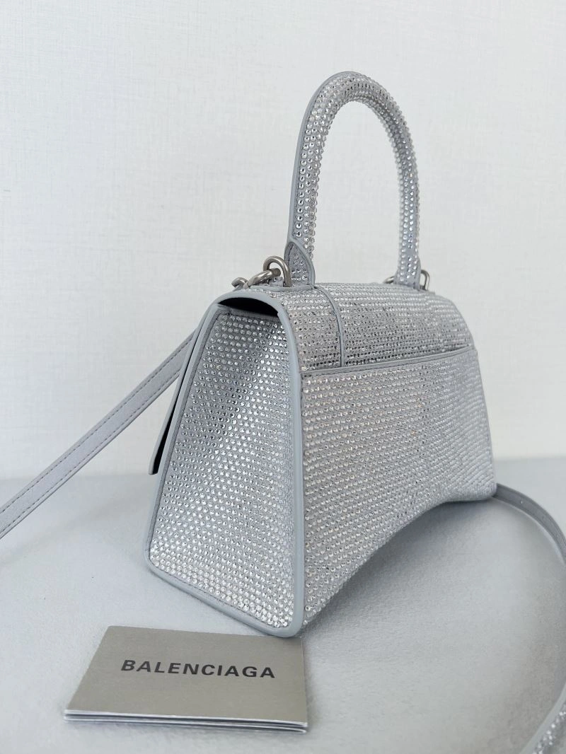 Compact Balenciaga Sparkling Diamond Hourglass Bag - Shimmering Elegance 66956
