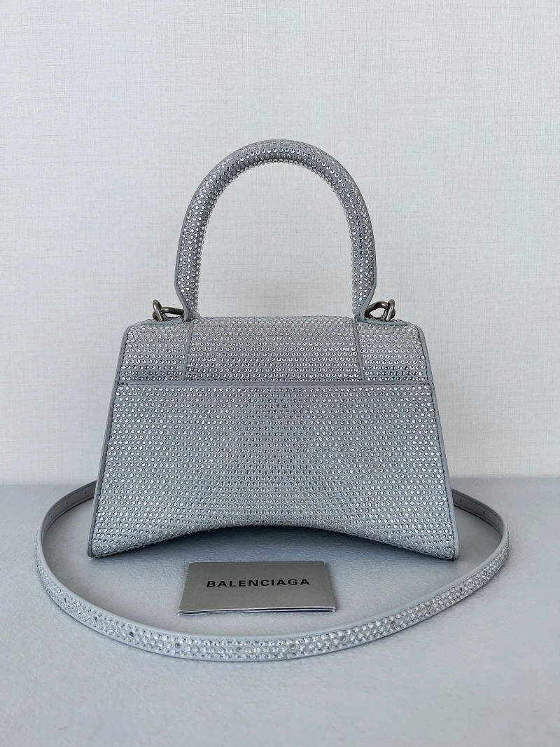 Compact Balenciaga Sparkling Diamond Hourglass Bag - Shimmering Elegance 66956